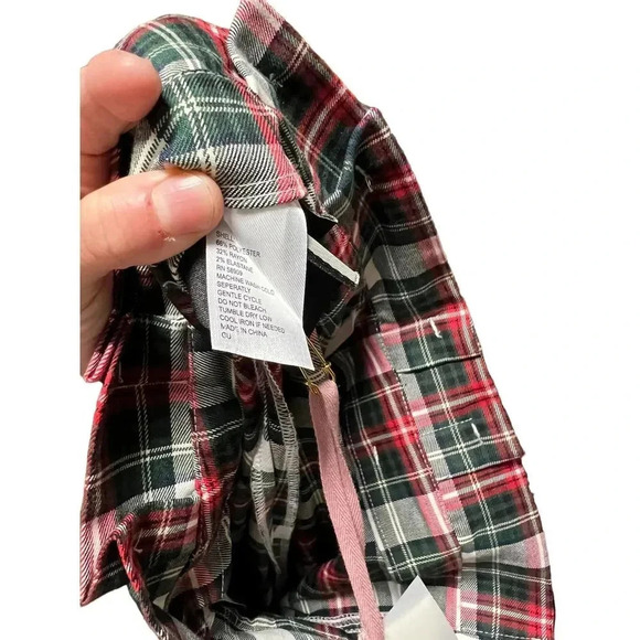 Alex Marie Rebecca Tartan Time Plaid Belted Paperbag Waist Pants - Picture 5 of 7